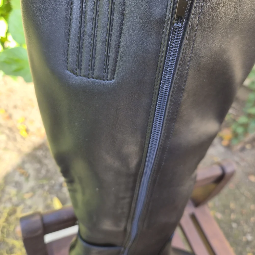 Bella Vita Wide Calf Black Over the Knee Boots